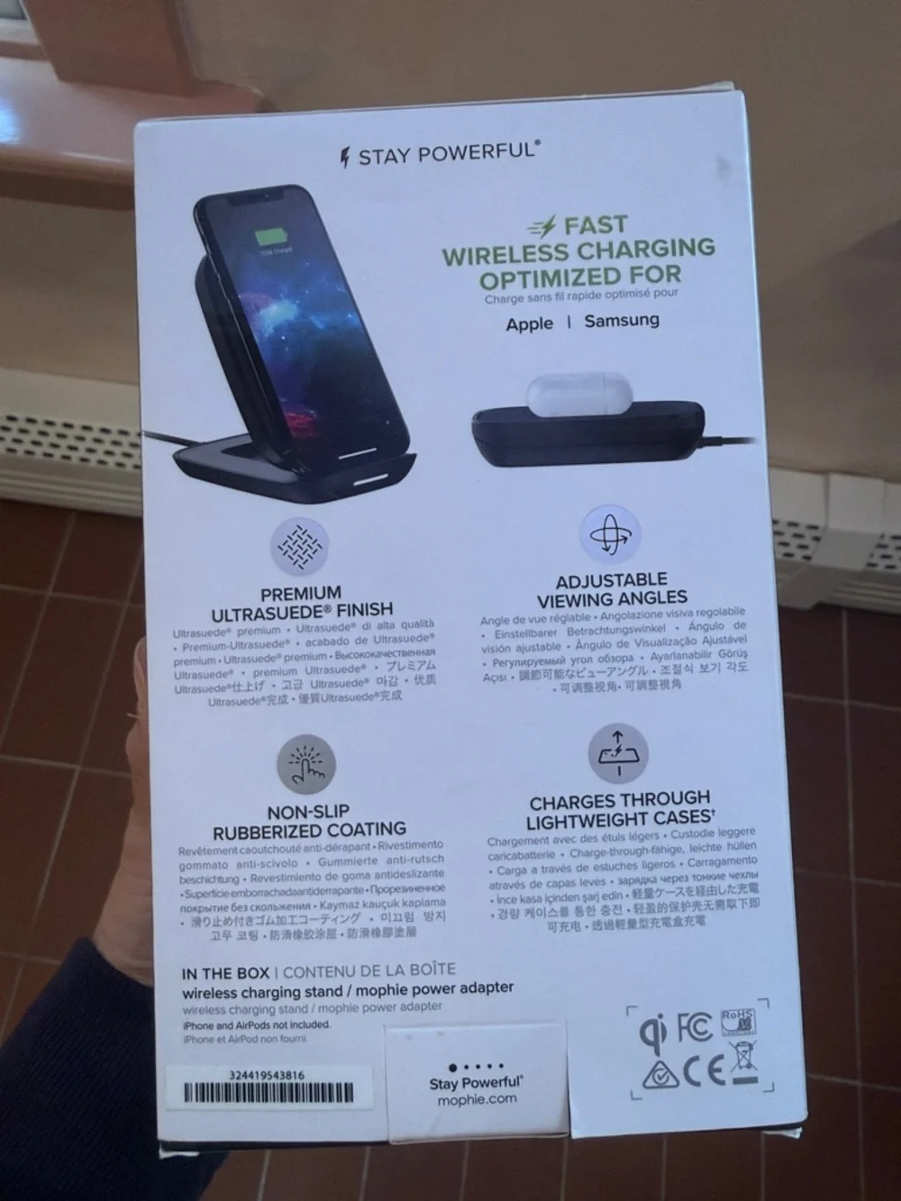 mophie Wireless Charging Stand - Black